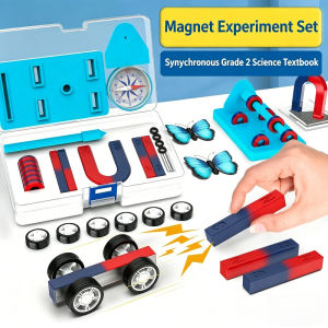 Kids Science Magnet Set Lower Grade Science Experiment Teaching Aids Educational Magnet Learning Kit