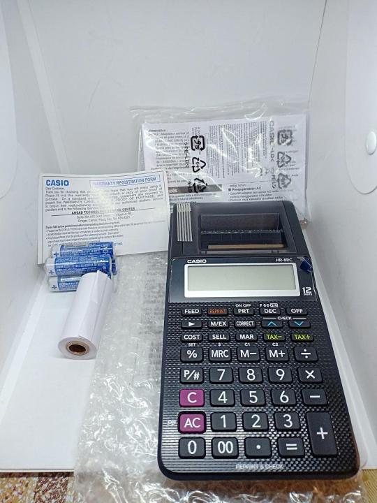 Printing Calculator Adding Machine HR8RCBK Mini Type / calculator with