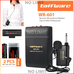 NO LIMIT Taffware Mic Microphone Wireless Untuk Imam Sholat FM Transmitter Receiver Pro WR-601