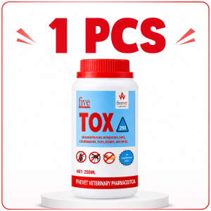 Pest Control Spray for Farm and Livestock Five TOX 250ml Eliminates Flies Mosquitoes Ticks and Mites