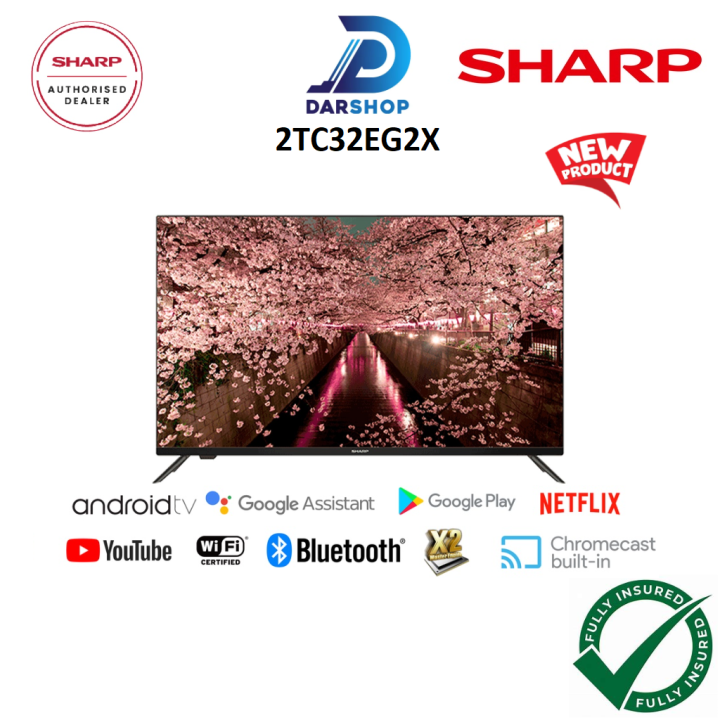 Sharp 32 Inch Smart TV HD Television 电视机 電視機 2TC32EG2X Replace