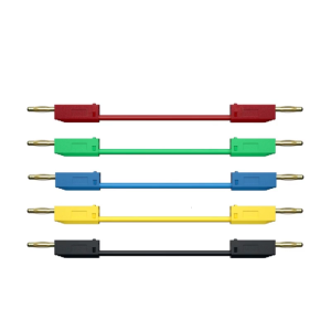 สายปลั๊กกล้วยที่วางซ้อนได้ทดสอบไฟฟ้ากล้วยสายจัมเปอร์มัลติมิเตอร์สำหรับตัวทดสอบหัวบานาน่า