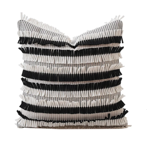 Pillowcase Elegant Jacquard Throw Pillow Case Soft Durable Cotton Fabric Easy Removal For Sofa Bedroom Interior Styling