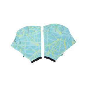 Water Aerobics Swimming Webbed Gloves with Fashion Print for Swimming Pool and Beach Adult Various Water Activity Use