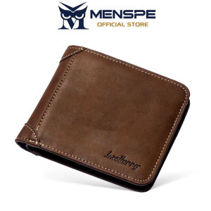 MENSPE Men Wallets Retro PU Short Wallet Business Wallets Coin Bag Zipper Clutch Wallets Multi-Card Position Wallets Nubuck Leather Wallet Travel Purses Coin Pouch ID Credit Cards Holders
