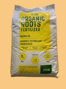 PHÂN ĐẠM CÁ HỮU CƠ[CHÍNH HÃNG] ROOTS ORGANIC HUMIC + AMINOBÓN CHO CÂY SẦU RIÊNG CÀ PHÊ RAU CỦ QUẢ. 5KG CHIẾT