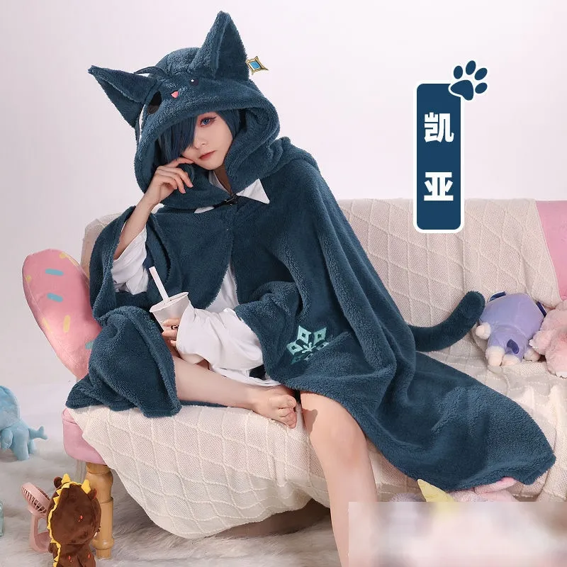 Genshin Impact Scaramouche -Fatui Blanket Flannel Fleece Warm Soft