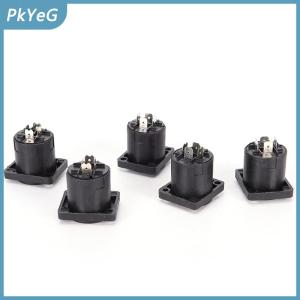 PkYeG 10x Speakon 4 Pin Female jack Compatible Audio Cable Panel Socket Connector Hot Sale