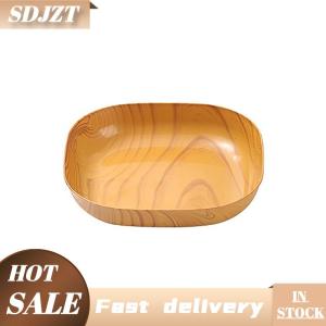 SDJZT Sáng tạo giả gỗ nhựa Snack tấm giấm món ăn nhà Sushi ăn sáng trái cây sấy khô Snack khay xương nhổ món ăn