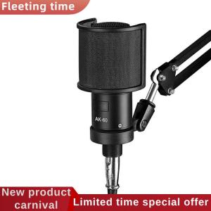 Fleeting time Microphone Pop Filter Condenser Microphone PC Studio Recording Metal Windscreen