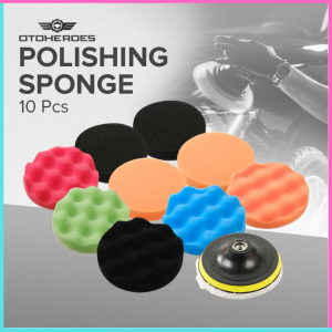 Mata poles Spon Busa mobil 10 pcs 5 Inch - Polishing Set Car Buffing Pads 5 Inch 10PCS / Busa Alat Poles Bodi Mobil 5 Inch / Toolbox Busa Poles 3/5/7 Inch - Polisher