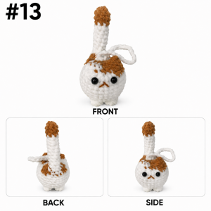 Móc Khoá Mèo Len Handmade Dễ Thương Phụ Kiện Trang Trí BaLo Túi Xách