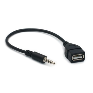 3.5mm 1/8 inch AUX âm thanh cắm Nam để USB đầu cái Bộ chuyển đổi OTG Cáp chuyển đổi để chơi nhạc với U-đĩa trong xe hơi