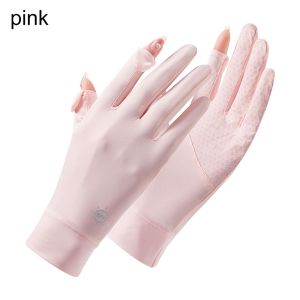 BEAUTY FINGER Fashion Touch Screen Anti-UV Sunscreen Gloves Mittens Women Gloves Ice Silk Gloves