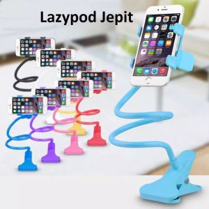 Promo LAZYPOD stand holder dudukan HP Fleksibel selfi flog live streming jepit meja kursi 360 rotasi putar lazy pod original