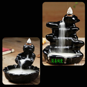 Thác trầm nhiều mẫu giao  ngẫu nhiên thác khói đốt trầm trang trí bao đẹp thác khói đốt trầm phong thủy khói ngược cao cấp xông nhà văn phòng