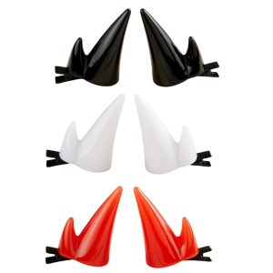2PCS Devil Horn Hair Clip For Halloween Role Cosplaying Costume Party Hair Accessories Hairpins For Women Girls Adults
