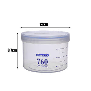 YESPERY Sealed Food Storage Box Transparent Large Capacity Moisture-proof Container with Scale Spices Snack Sealed Jar Home Kitchen Organizer