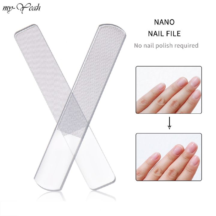 Myyeah Nano Glass Nail File Natural Nails Tips Sanding Polishing Shiny