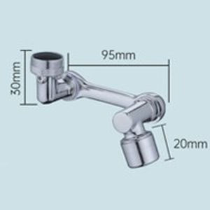 Basin multi-functional universal faucet 1080 degrees lifting and rotating extender anti-splash mouth wash copper bubbler