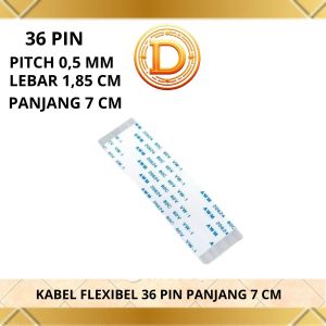 Kabel flexible 36 pin lebar 185 cm panjang 7 cm pitch searah 05mm