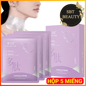 Hộp 5 Miếng Mặt Nạ Dưỡng Da Vùng Cổ VNO SKIN CARE Chiết Xuất Peptide Trái Cây – Chống Lão Hóa Da Vùng Cổ Dưỡng Ẩm Làm Giảm Nếp Nhăn