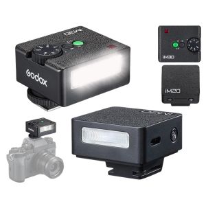 Godox iM30 iM20 Mini Camera Flash for Canon Fuji f1-230 Sony zv1 zve10 Ricoh gr3 Nikon Panasonic Olympus Pentax Most SLR Cameras