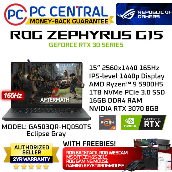 ASUS ROG ZEPHYRUS G15 (GA503QR-HQ050TS) Gaming Laptop 15\