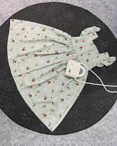 Jimmedy.id - Dress Anak Perempuan Imut Bunga Kecil Bahan Crincle Premium Untuk Umur 3 - 7 Tahun