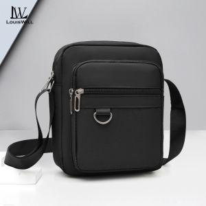 LouisWill Mens Shoulder Bag Fashion Messenger Bag Phone Bag Travel Bag Business Bag Large Capacity Cross Body Bag Lightweight Casual Bag Leisure Sport Street Bag