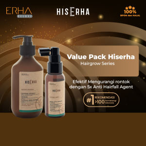 HIS ERHA Hairgro Shampoo + Tonic - Shampo Tonik Penumbuh Rambut Rontok Pria 270ml