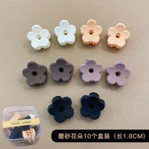 Joy Bee Korean Hairpin [10 PCS] New Cute Brown Frosted Hairpin Small Grasping Clip Hair Accessories