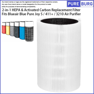 Pureburg - Blueair Blue Pure Joy S/3210/411+ Air Purifier Filter Pengganti HEPA & Karbon Aktif