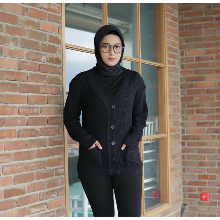 QX merissa outer cardigan rajut wanita baju rajut wanita lengan panjang  kardigan wanita korean style import auter wanita lengan panjang korea 