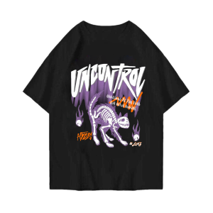 KAOS DISTRO DINOSAURUS PURPLE BAJU UNISED PRIA & WANITA BISA COD ATASAN DISTRO UNCONTROL LENGAN PENDEK