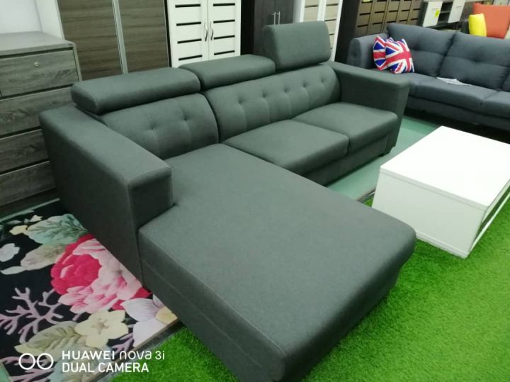 3 SEATER L SHAPE SOFA/ Sofa/ Living Room Furniture/Sofas Lazada