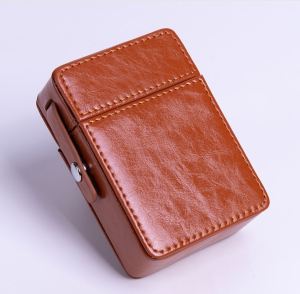 Bao đựng thuốc kèm vị trí đựng bật lửa nguyên vỏ 20 điếu ốp da sang trọng