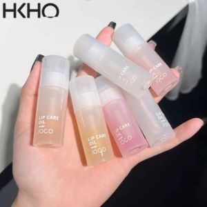 HKHO Mặt Nạ Dưỡng Ẩm Môi Dạng Ống Trong Suốt 6 Màu Hình Cây