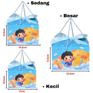 DBI Goodie Bag Ulang Tahun Anak Motif Kartun Kotak Kado Berpita Tas Bingkisan Hadiah Hampers Ulang Tahun Anak Paper Bag Snack Karakter Kotak Souvenir Box Kue Tentengan