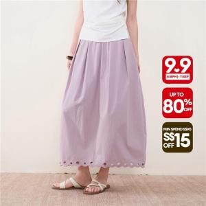 Giordano Women Women Hollow Out Skirt Free Shipping 18466512