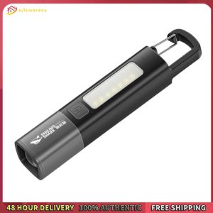 Winnereco Super Bright Flashlight USB Charging Mini Portable LED Torch 300LM Zoomable Emergency Lantern 3 Gears for Outdoor Hiking Fishing