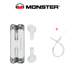 ต้นฉบับ Monster XKT08 BT5.3 หูฟังไร้สายหูฟังบลูทูธ HIFI หูฟังลดเสียงรบกวนเวลาแฝงต่ำความจุแบตเตอรี่ขนาดใหญ่สำหรับเล่นเกมชุดหูฟังกีฬาพร้อมไมโครโฟน