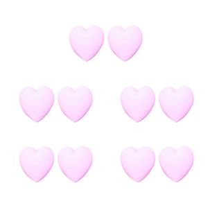 5Pairs Heart Anti Slip Ear Hook Eyeglass Eyewear Eye Glasses Silicone Grip Tip Retainer Holder Spectacle Eyeglass Grip