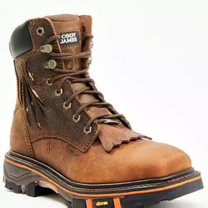 CODY JAMES MENS # BCJCWRPW58 WATERPROOF MET GUARD WESTERN WORK BOOTS COMPOSITE TOE VIBRAM OUTSOLE