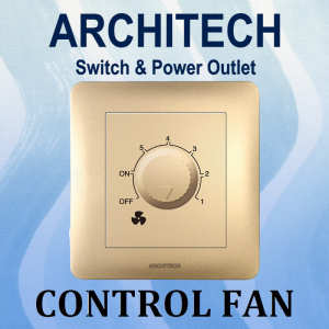 ARCHITECH INFINITY A63-K11 GOLD Sakelar - Saklar Pengatur Kipas 100W