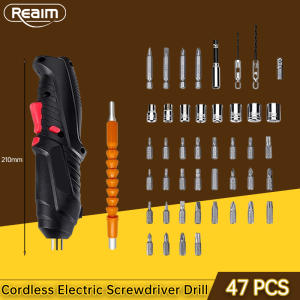 47Pcs High-Power Cordless Battery Drill Electric Screwdriver 3.6V Speed Control  电钻