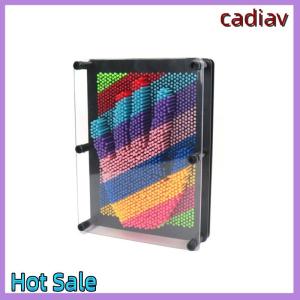 cadiav 3D Clone Shape Pin Art Shoumo Colorful Model three-dimensional Plastic Toy