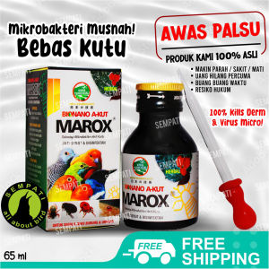 SEMPATI Marox-Akut Biojanna Obat Burung Sakit Kutuan Gurem Caplak Jamuran Luka Meningkatkan Kualitas Bulu VTNMXAK