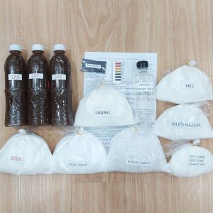 Công thức và Bộ tự pha nước giặt Tinh Dầu Nước Hoa-Comfort Trắng và Hạt lưu hương Nova-Flower-Sweet - 60 Lít