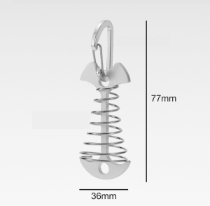 Camping Outdoor Deck Peg Fishbone Style Nail Adjustable Peg Tent Tool Ground Nail Flysheet Pancang Khemah